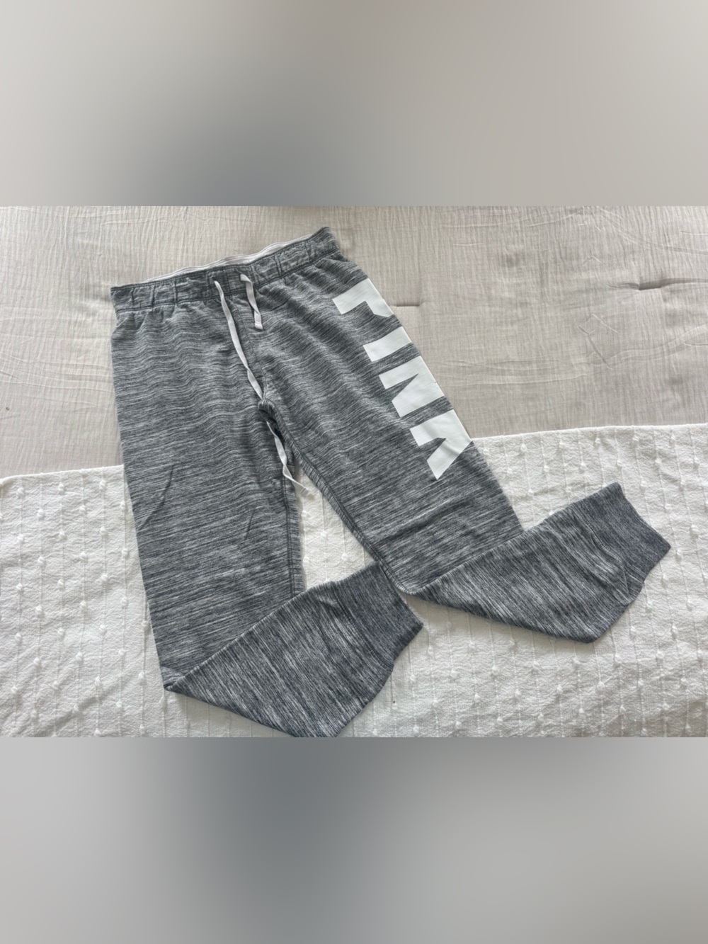 Victorias secret PINK Heather gray jogger pants medium loungewear